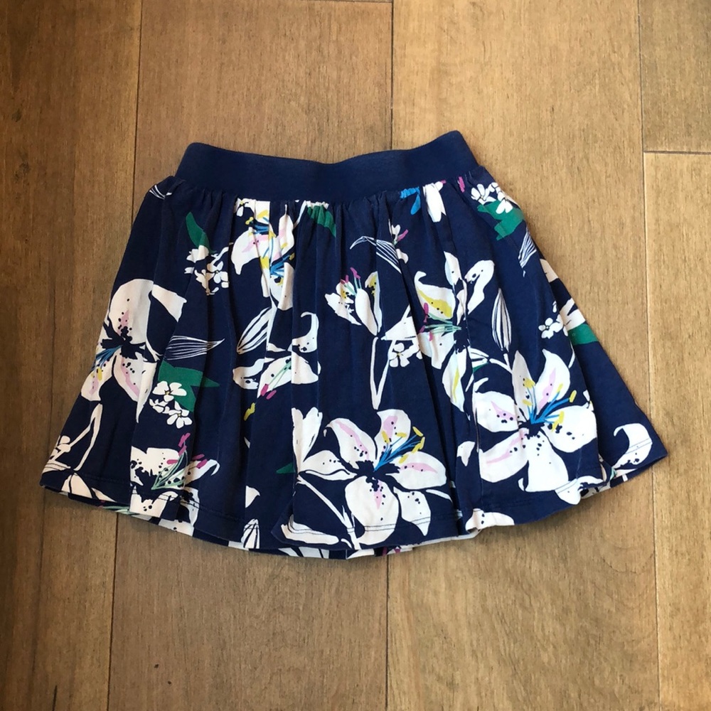 Tea Collection floral cotton skirt - built in bloomies